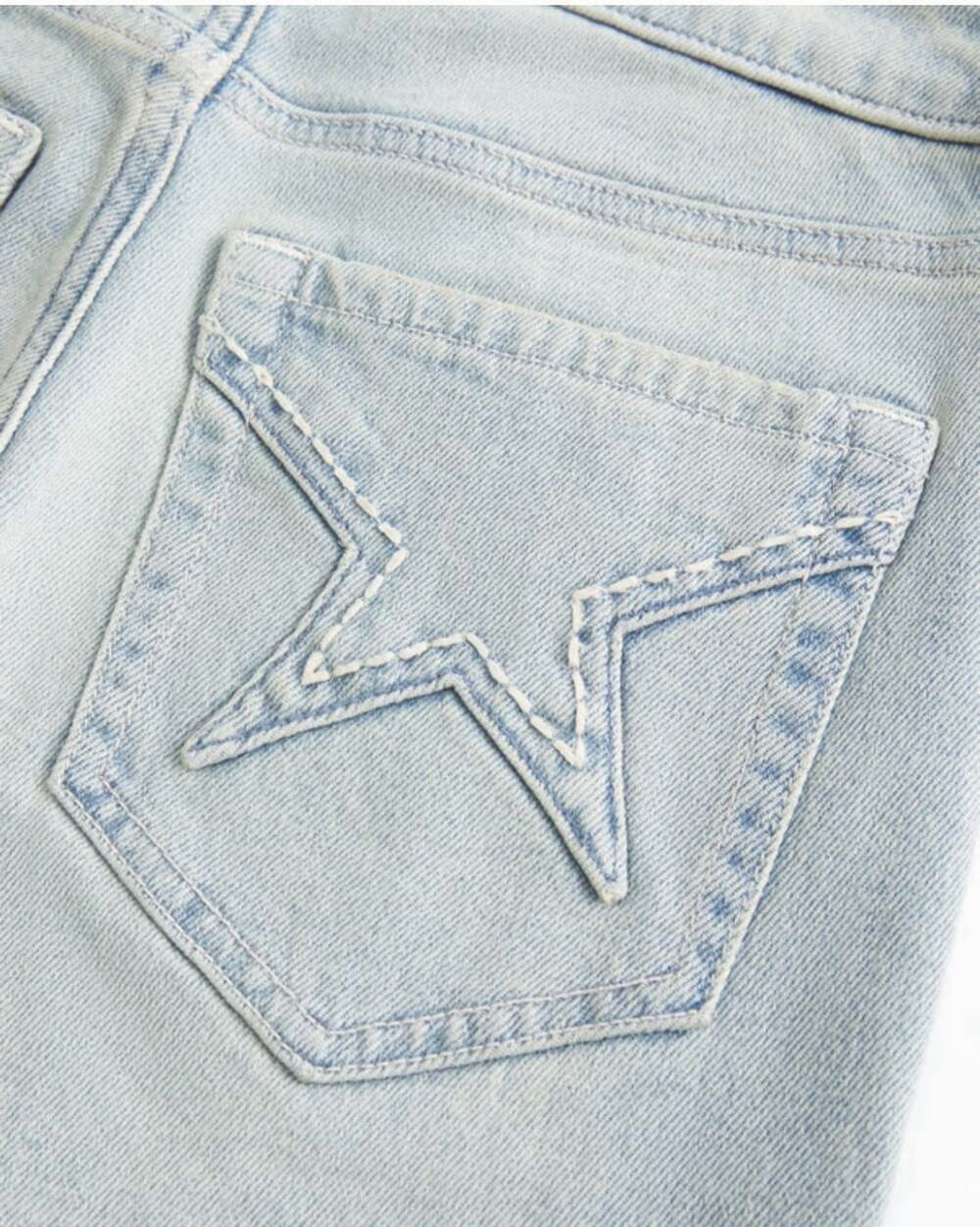 Hollister Women’s High-Rise Light Wash Star Pocket Flare Jeans, NEW WITH TAGS 8R - Picture 6 of 14